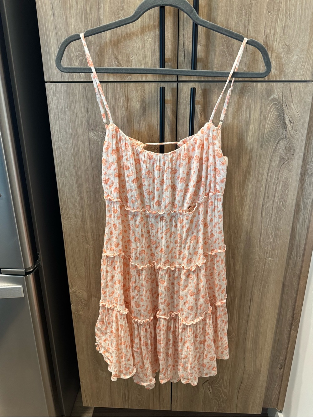 Abound Cream Dress with Peach Floral Print